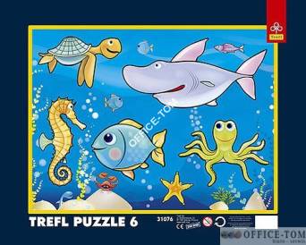 Puzzle W oceanie - Puzzle Ramkowe 6 elementów TREFL 31076