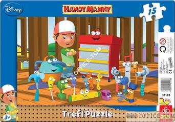 Puzzle Handy Manny - Puzzle Ramkowe 15 elementów TREFL 31113