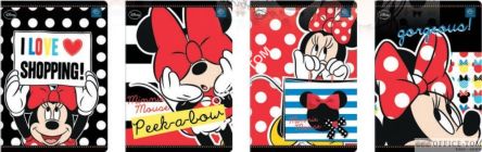 Zeszyt A5 16 linia podwójna UV Myszka Miki INTERDRUK