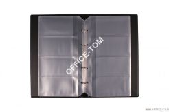 Wizytownik BIURFOL na 200 wizytówek standard czarny