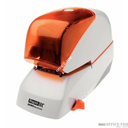 Zszywacz elektryczny Supreme 5080e srebrno-pomarańczowy 2 lata gwarancji 80 kartek RAPID