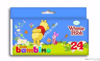 Kredki BAMBINO  24-kol.   w pud.kart. DISNEY KUBUŚ  St.Majewski