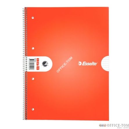 Kołonotatnik biurowy, A4, w kratkę, spirala z boku ESSELTE