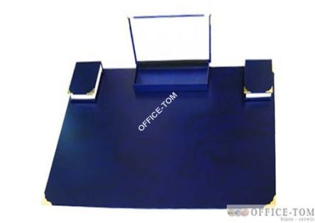 Podkładka na biurko z wyposażeniem granat Warta