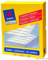 Etykiety AVERY ZWECKFORM uniwersalne do drukarek igłowych 88,9 x 35,7 mm, 8000 szt./op., białe