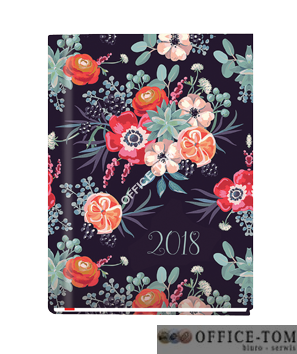 Terminarz A6 OLA -folia BUKIETY T-212F-09 1 tydzień/2-óch stronach Michalczyk i Prokop