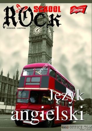 Zeszyt okładka laminowana A5, 60k., kratka, język angielski  Unipap