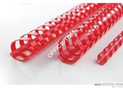 Grzbiety GBC plastikowe 12mm - 100 szt. Czerwone