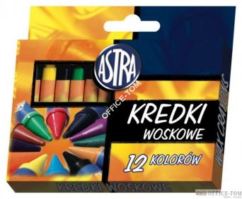 Kredki woskowe Astra 12 kolorów