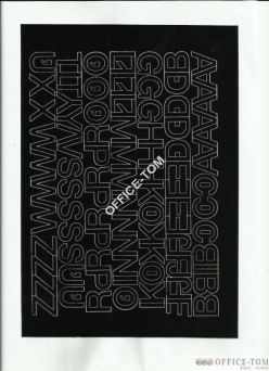 LITERY samoprzylepne 2cm (8szt) jasnożółte ARTDRUK