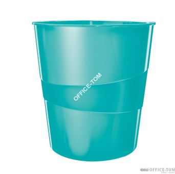 Kosz na śmieci 15L LEITZ WOW turkusowy 52781051