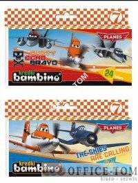 Kredki BAMBINO  24-kol.   w pud.kart. PLANES DISNEY St.Majewski