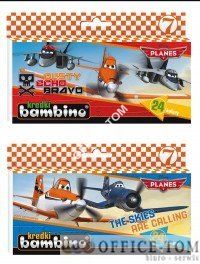 Kredki BAMBINO  24-kol.   w pud.kart. PLANES DISNEY St.Majewski
