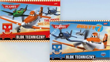 Blok techniczny A4, 10k. PLANES DISNEY