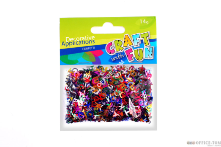 Ozdoby metaliczne Literki 14G CRAFT WITH FUN