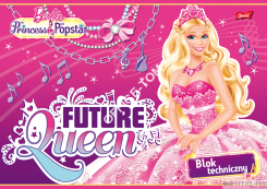 Blok techniczny A4, 10k. BARBIE