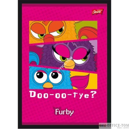 Zeszyt okładka laminowana A5, 16k., linia podwójna, FURBY Unipap