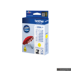 Tusz BROTHER (LC225XL-Y) żółty 1200str