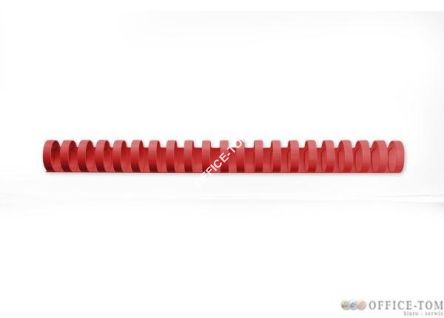 Grzbiety GBC plastikowe 25mm - 50 szt. Czerwone