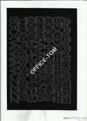 LITERY samoprzylepne 2cm (8szt) czarne ARTDRUK