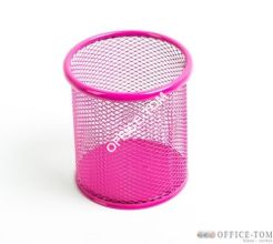 Kubek na długopisy siatka różowy 009984Leviatan