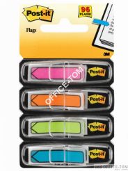 Zakładki indeksujące Post-it® 684ARR4 strzałki, 4 kolory neonowe po 24 szt., 12 x 43 mm 3M