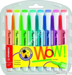 Zakreślacz STABILO swing cool fluorescencyjny, zestaw 8 szt. w etui