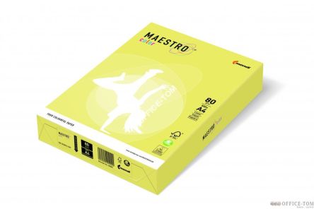 Papier xero MAESTRO COLOR A4 80 ZG34 cytrynowy 