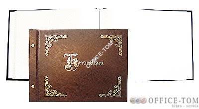 Kronika   345x255 poziom(nadruk złoty tłok) brąz Warta