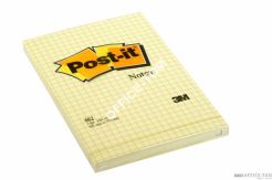 Bloczki samoprzylepne 3M POST-IT® 662 102x152 Żółty 100k Kratka