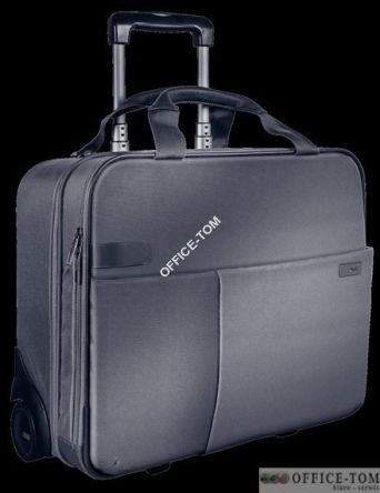 Torba na kółkach Smart na laptopa 156\'\' srebrno-szara