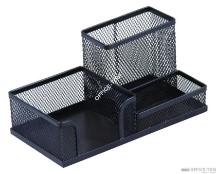 Przybornik DONAU metalowy - z przegrod. na biurko