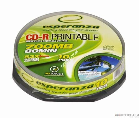 CD-R ESPERANZA nadruk (FULLFACE) CAKE 10