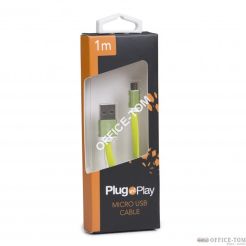 Kabel USB/MICRO USB 1M zielony PLUG&PLAY