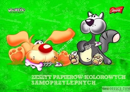 Zeszyt papierów kolorowych samoprzylepnych B5-, 8k. UNIPAP