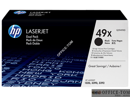Toner HP 49X (Q5949XD) czarny 2x6000str 2szt