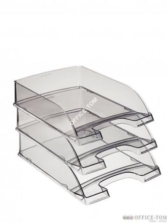 Półka na dokumenty LEITZ PLUS grafitowy przezroczysty