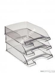 Półka na dokumenty LEITZ PLUS grafitowy przezroczysty