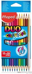Kredki dwustronne Colorpeps duo 12 szt = 24 kolory