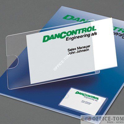 Kieszeń samoprzylepna na wizytówkę otwierana z góry 3L