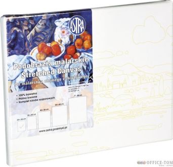 Podobrazie malarskie z poddrukiem Astra 24x30cm - pejzaż Astra