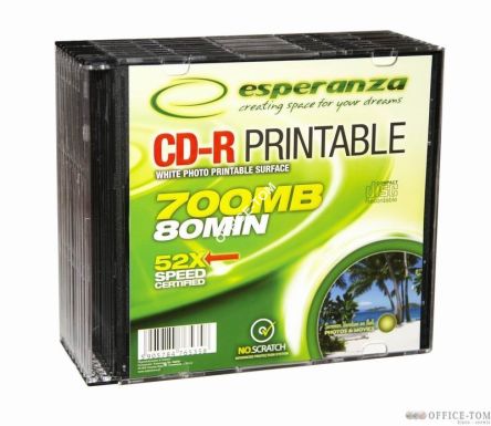 CD-R ESPERANZA nadruk (FULLFACE) Slim Case 1szt