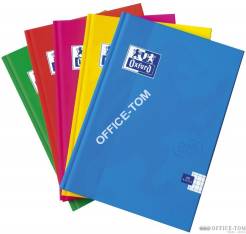 Brulion A5 96K 90G laminowany OXFORD TOUCH linia z marginesem