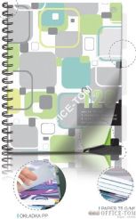 Kołozeszyt B5 120 kratka 75g  PP przekładki  INTERDRUK