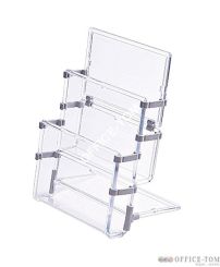 Stojak na ulotki A5 dwie kieszenie Panta Plast