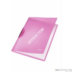 Skoroszyt z klipsem LEITZ Rainbow (okładki kolor/czarny klips), fioletowy