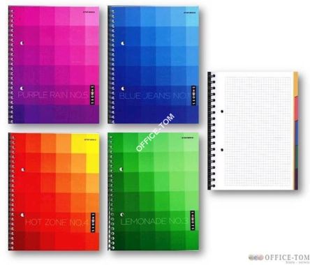 Kołozeszyt TOP 2000 SHADES A5 100k 70g kratka