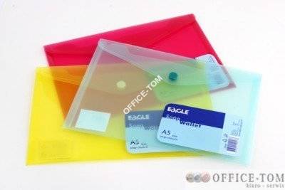 Teczka kopertowa 043 A5 zatrzask zielona GRAND