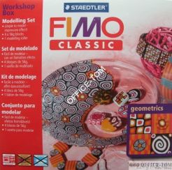Zestaw FIMOclassic \"geometria\", 4 kostki 56g + akcesoria