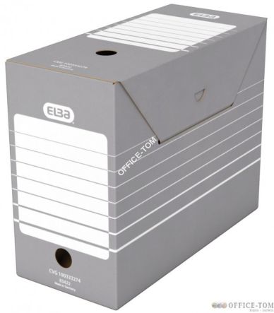 Karton archiwizacyjny TRIC UNIWERSALNY na dokumenty szerokość 15 cm. Szary 400061154 ELBA